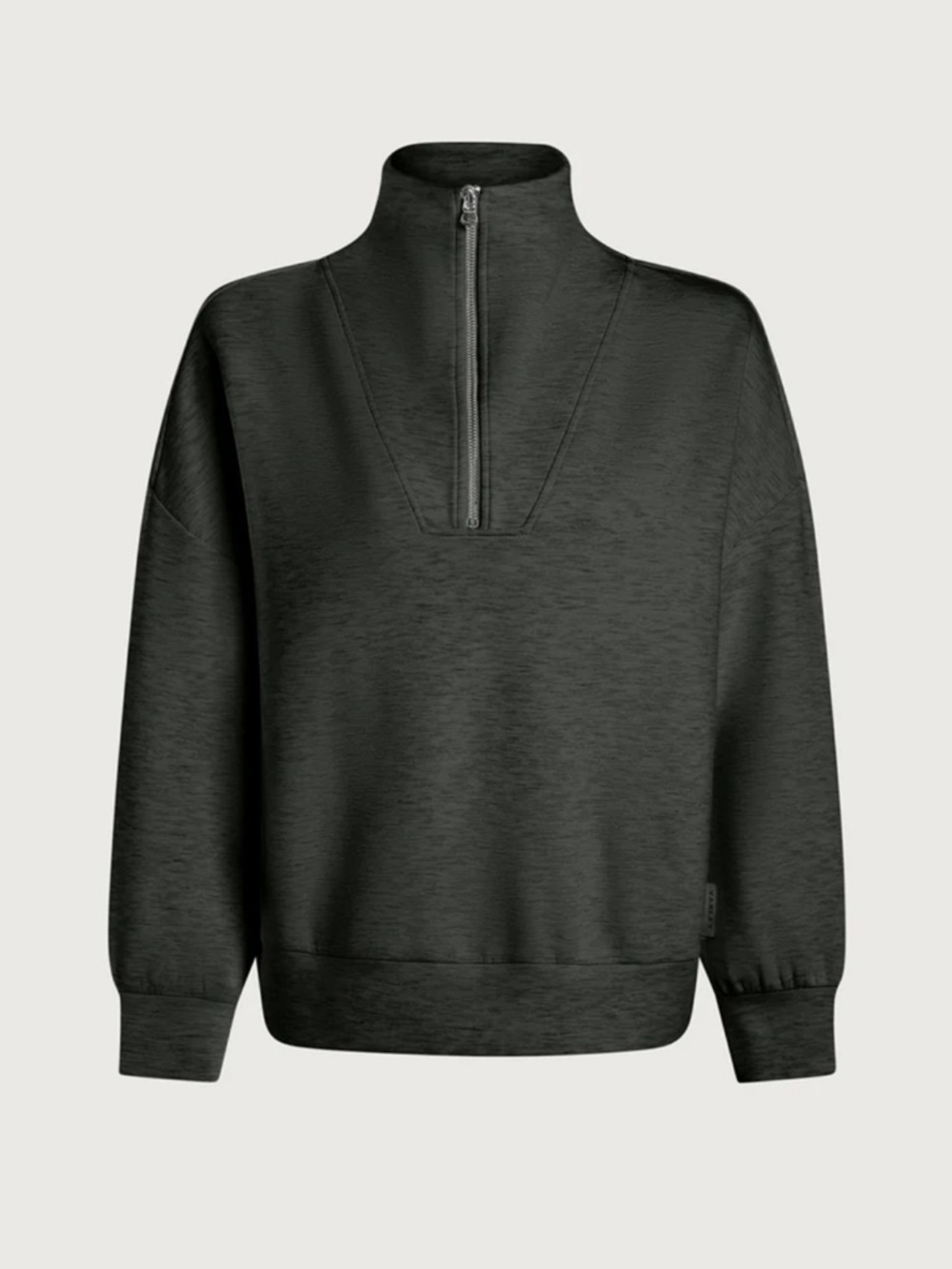 Varley Hawley Half-Zip Sweatshirt olive marl medium oversized double-soft